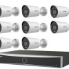 Hikvision 8 kamerás IP kamerarendszer 8MP ColorVu 3.0 kültéri csőkamerával