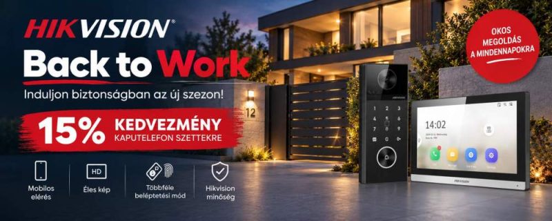 Hikvision Back to Work kaputelefon szett akció